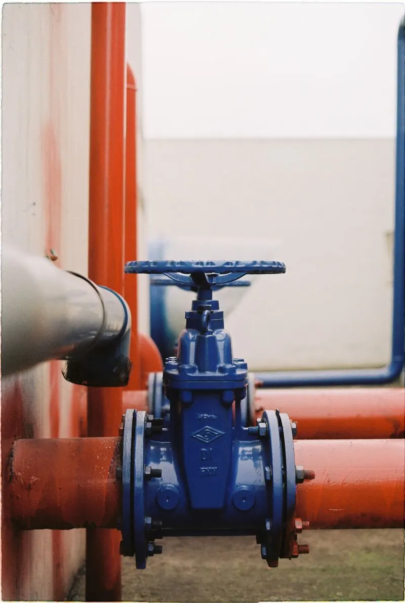 Automatic water shutoff — smart shutoff valve on a main water line